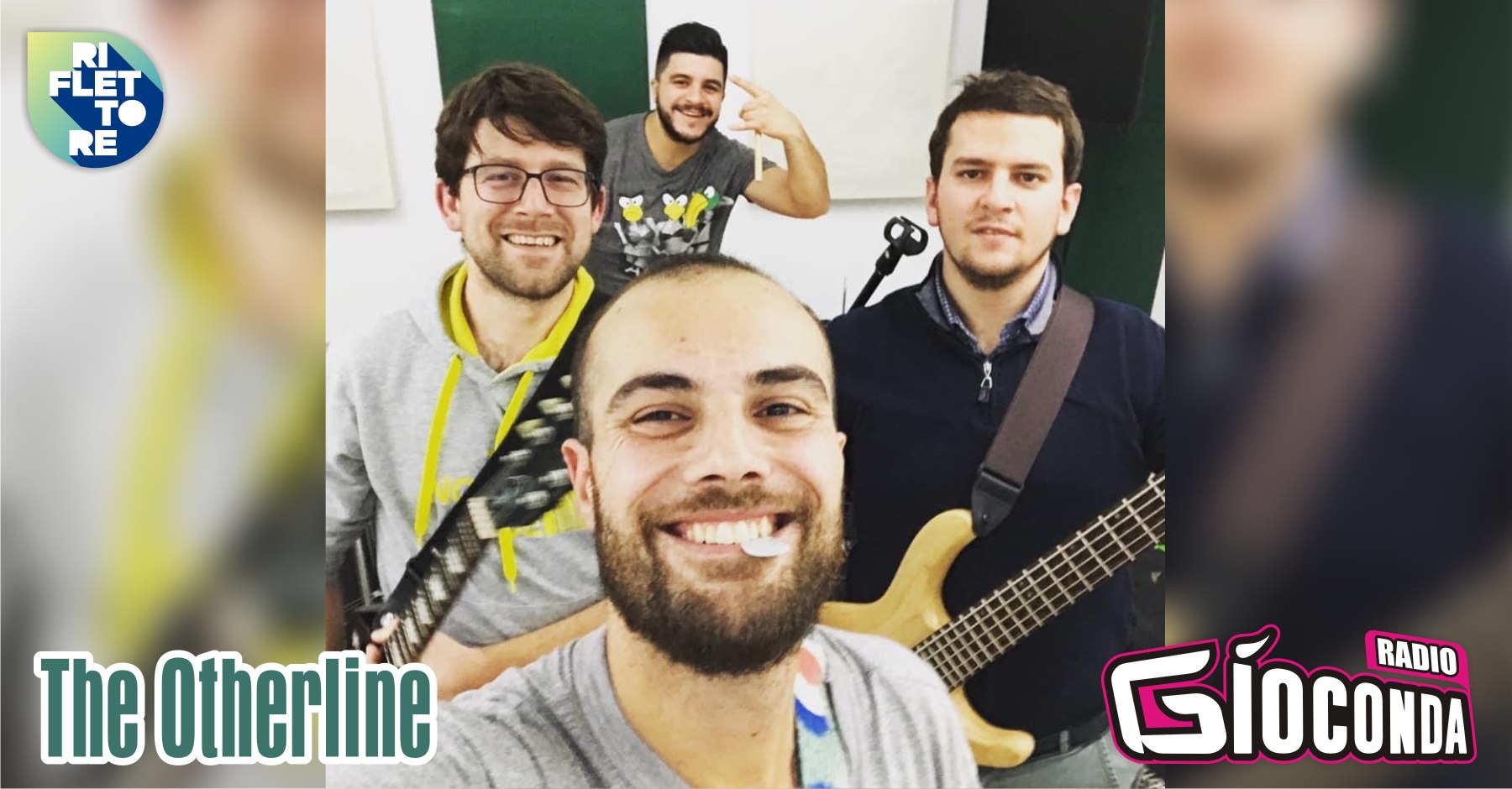 L'ospite di "Riflettore" di venerdì 15 ottobre è Pierre Mazzucco, il bassista della band The Otherline. La formazione, che lo scorso agosto ha partecipato alla selezione FVG del contest musicale Sanremo Rock, ha all'attivo numerosi live anche oltre i confini regionali.