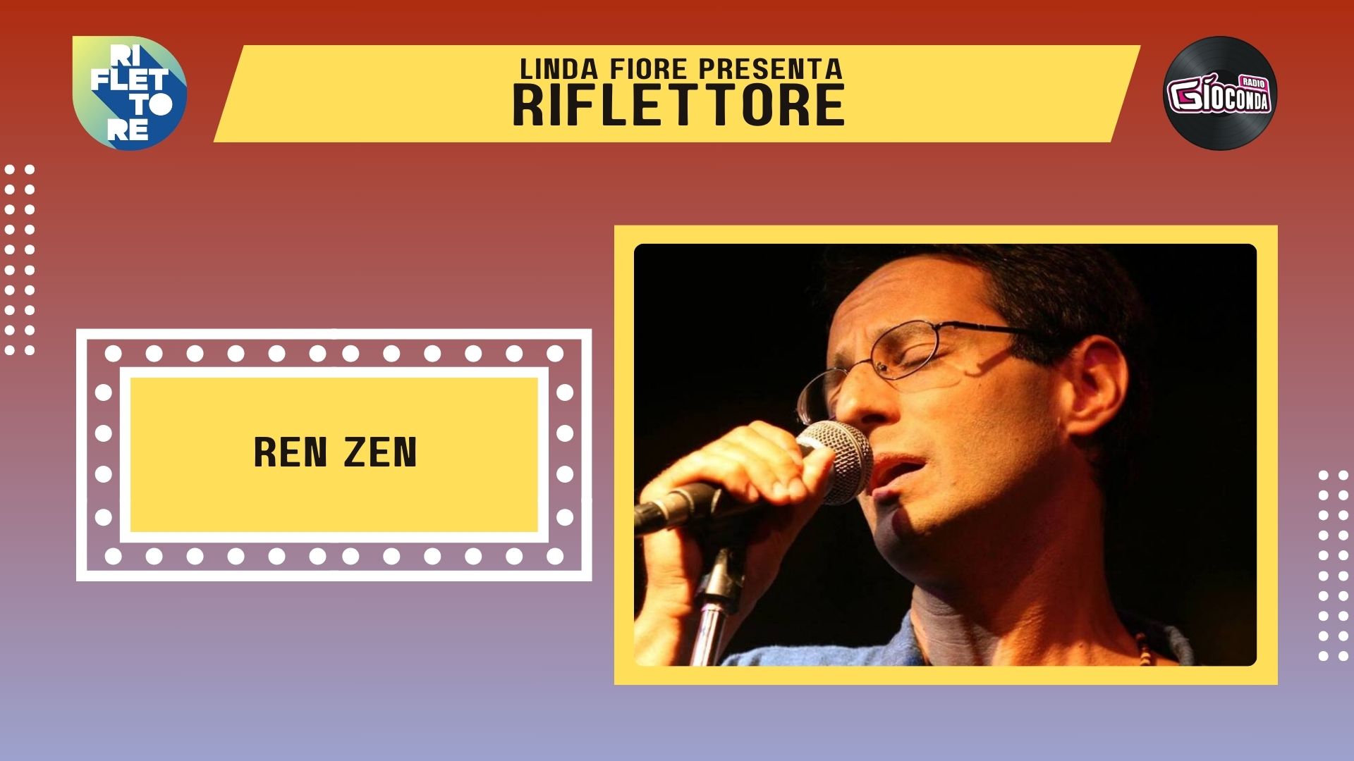 Il cantautore, poeta e scrittore triestino Ren Zen è l”ospite della nuova puntata di “Riflettore” in onda venerdì 29 marzo alle 14.30 (replica ore 20.30).