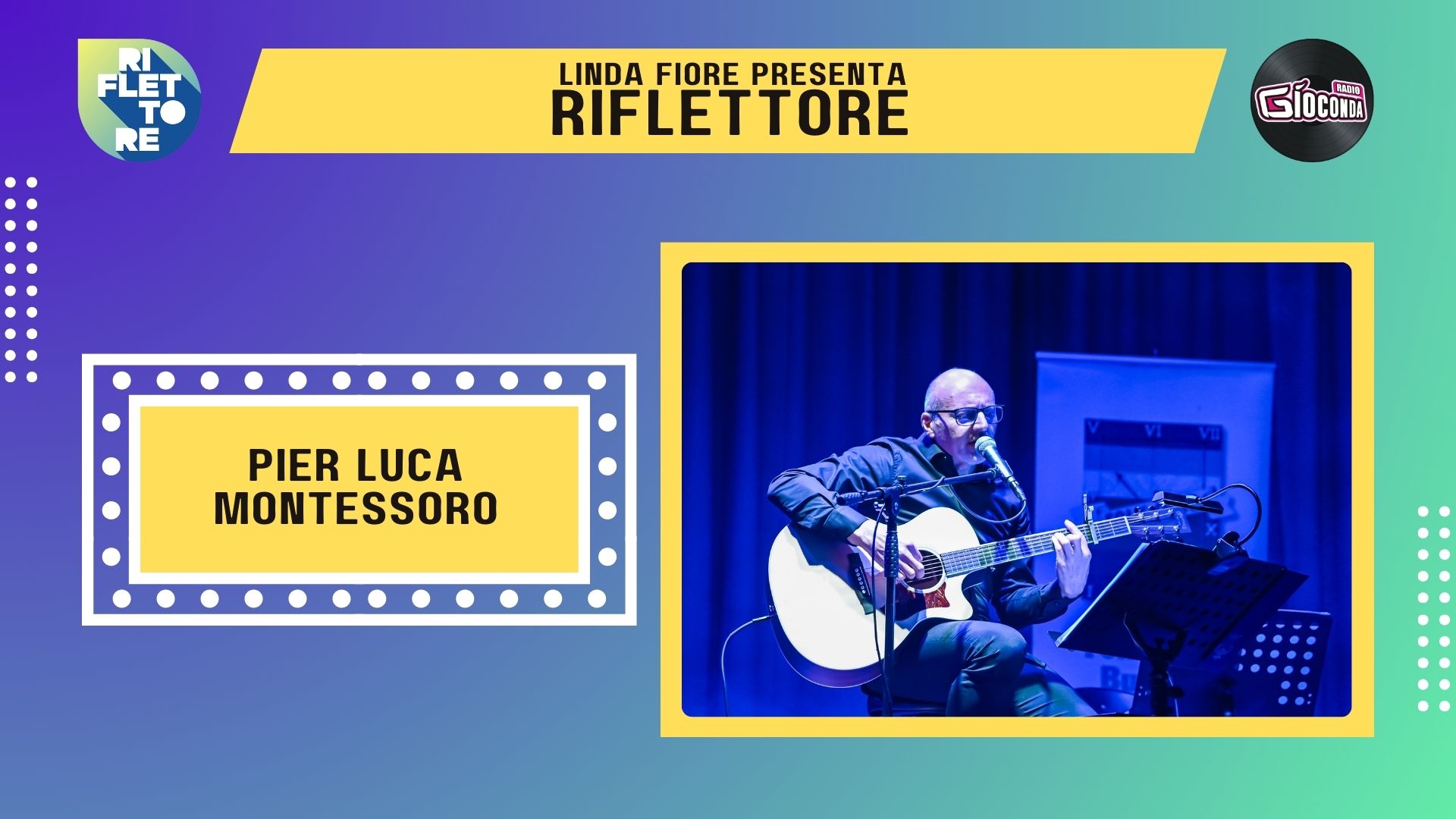 Il cantautore Pier Luca Montessoro è l'ospite della puntata di venerdì 8 marzo di "Riflettore", in onda alle 14.30 (replica ore 20.30).