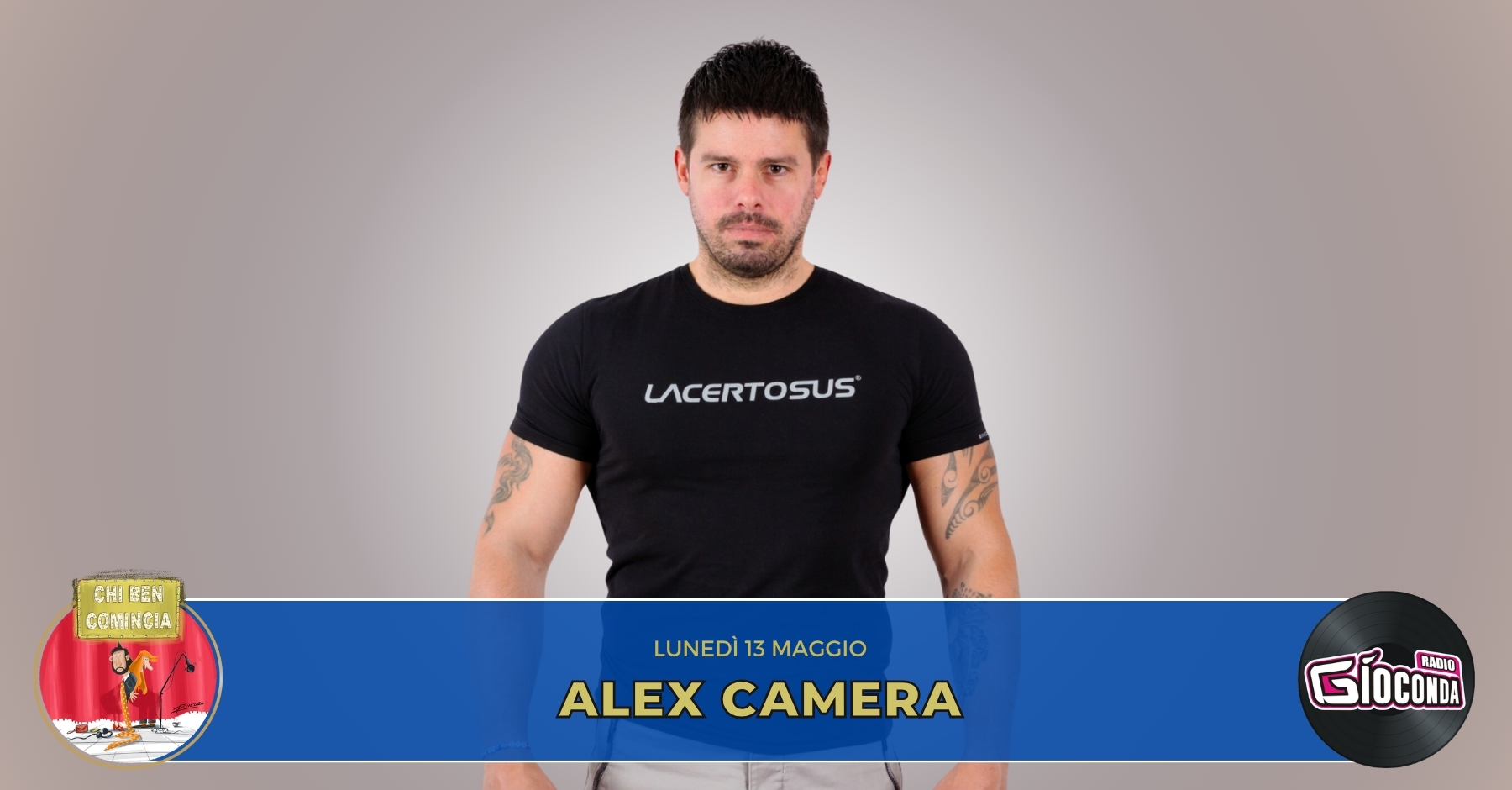 Alex Camera, recordman specializzato in sport estremi e di forza. è l’ospite della nuova puntata di “Chi ben comincia” in onda lunedì 13 maggio alle 18.00.