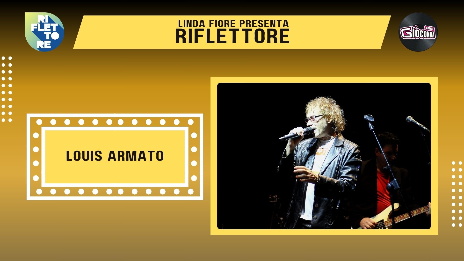 Il chitarrista, cantante e autore Louis Armato è l’ospite della nuova puntata di “Riflettore” in onda venerdì 10 maggio alle 14.30 (replica ore 20.30).