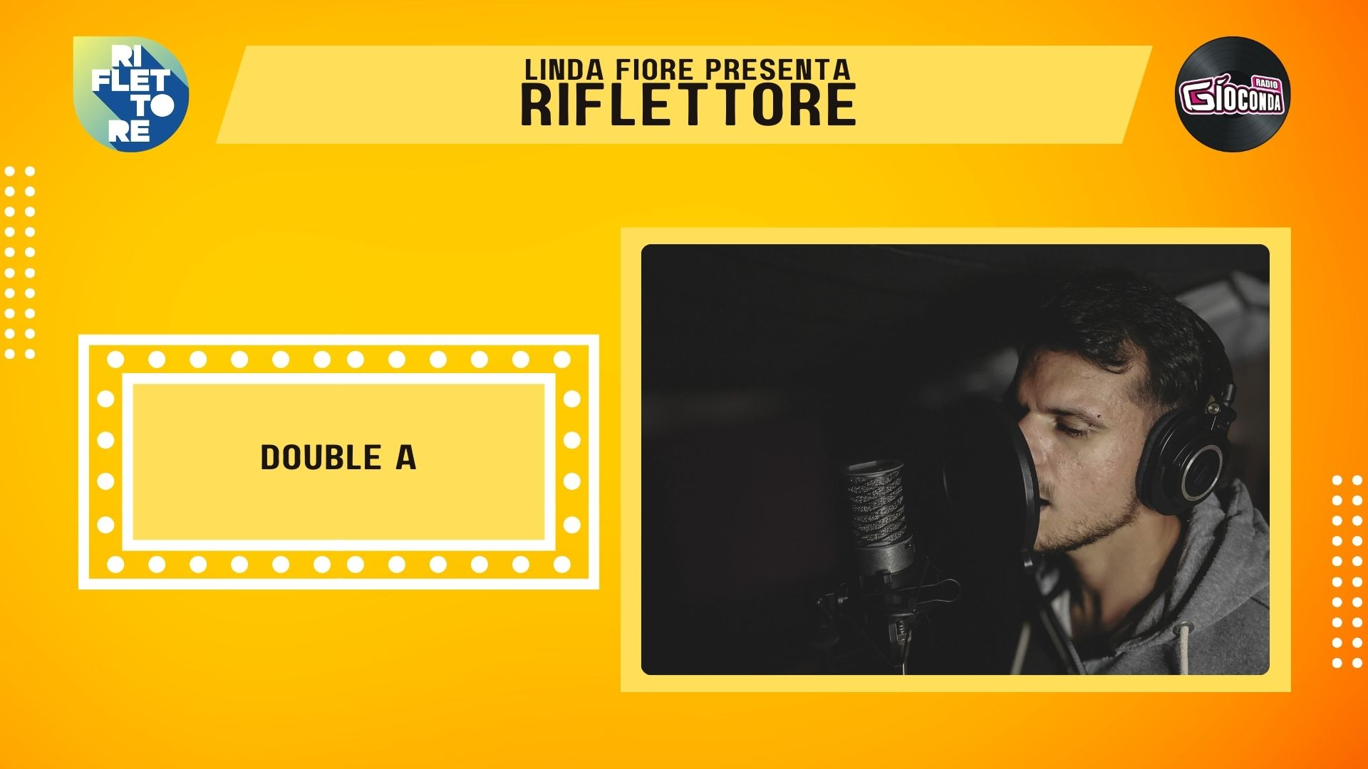 IIl rapper e compositore Double A, pseudonimo di Aalen Sarray, è l'ospite della nuova puntata di Riflettore in onda venerdì 1 novembre alle 14.30 (in replica alle 20.30).