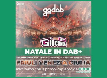 A partire da giovedì 19 Dicembre anche in Friuli-Venezia Giulia sarà possibile ricevere Radio Gioconda in DAB.