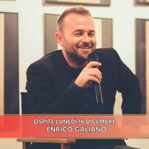 Lo scrittore e docente Enrico Galiano è l’ospite della puntata del 16 dicembre di “Chi ben comincia”, in onda su Radio Gioconda dalle 18.00.