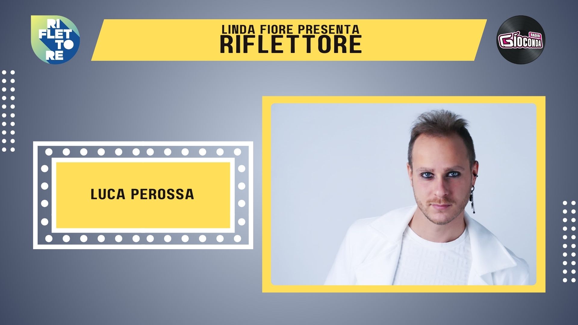 Il musicista e cantante Luca Perossa è il protagonista della nuova puntata di Riflettore in onda venerdì 17 gennaio alle 14.30 (in replica alle 20.30).