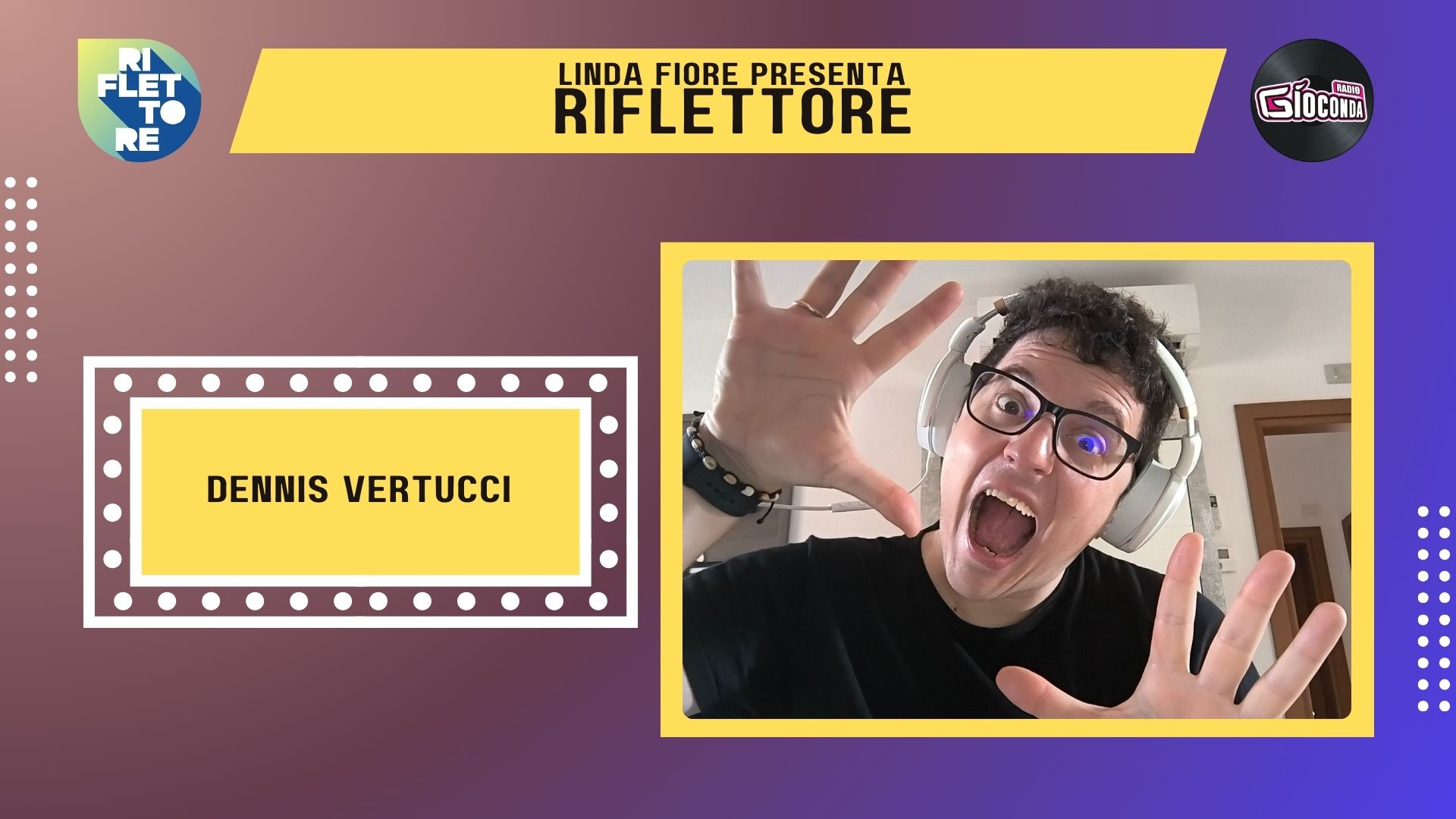 Il cantautore Dennis Vertucci è il protagonista della nuova puntata di Riflettore in onda venerdì 31 gennaio alle 14.30 (in replica alle 20.30).